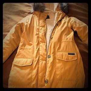 Abercrombie jacket. Yellow. Small.